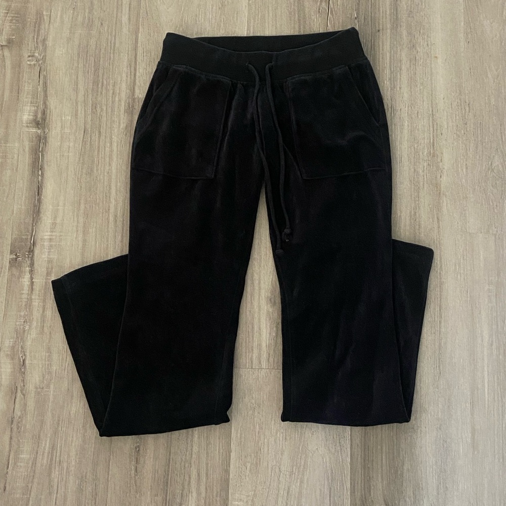 Black Velour Lounge Pants
